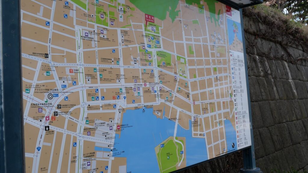 函館元町エリアの観光案内マップ