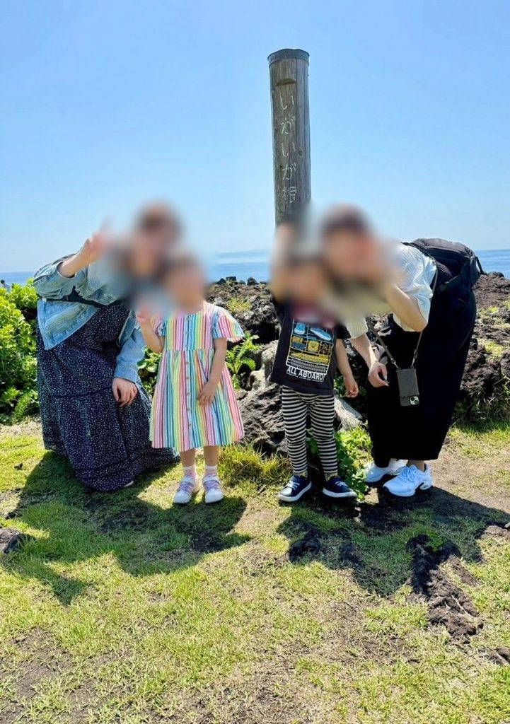 城ケ崎ウォーキング記念撮影