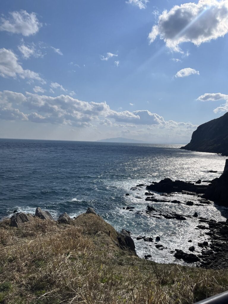 立待岬から望む津軽海峡の絶景